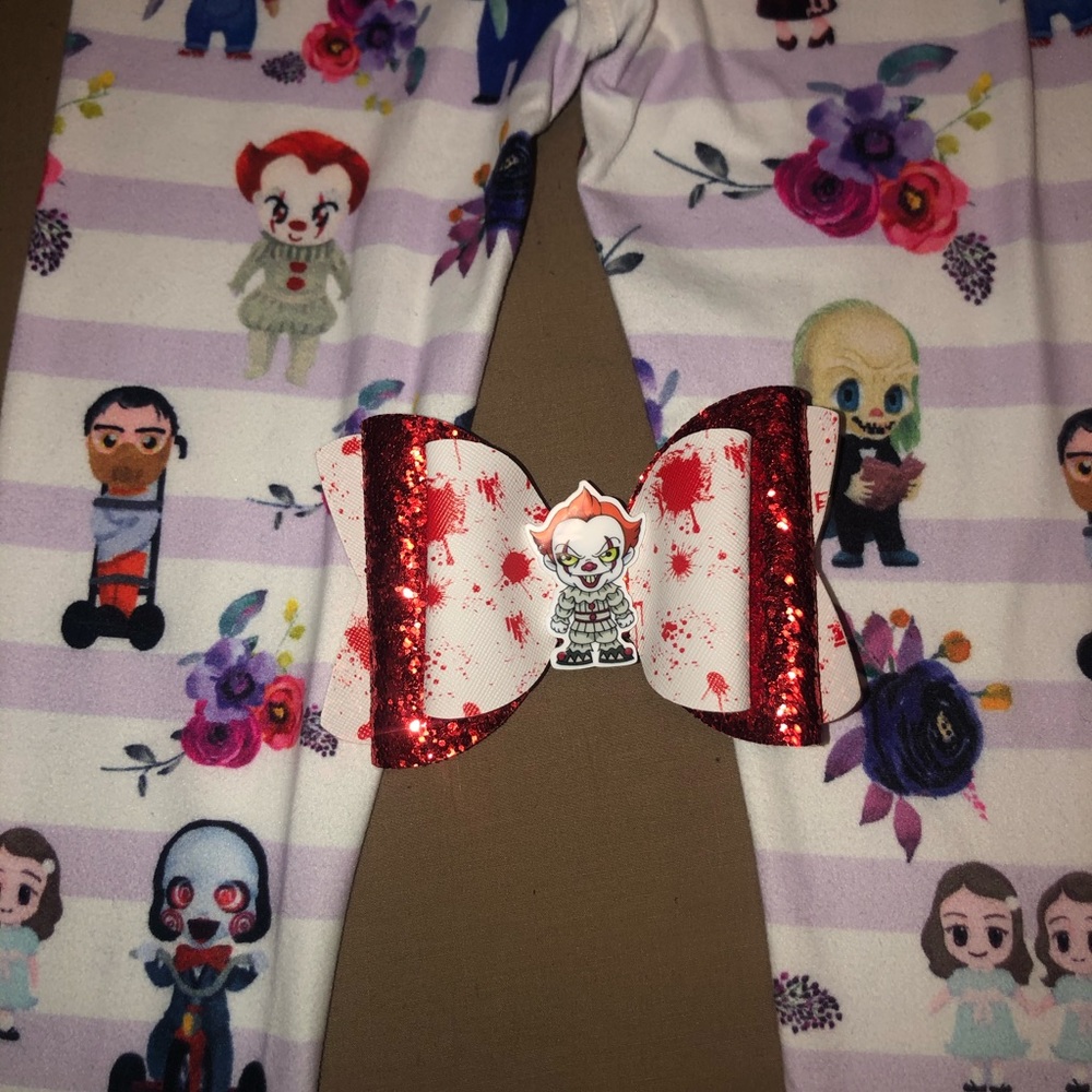 Charlies project leggings and hair bow